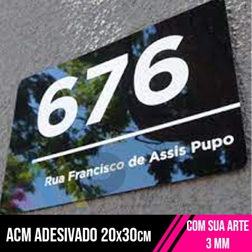 Acm adesivado 20x30cm