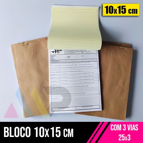 Bloco 10x15 | 3 Vias | 25x3