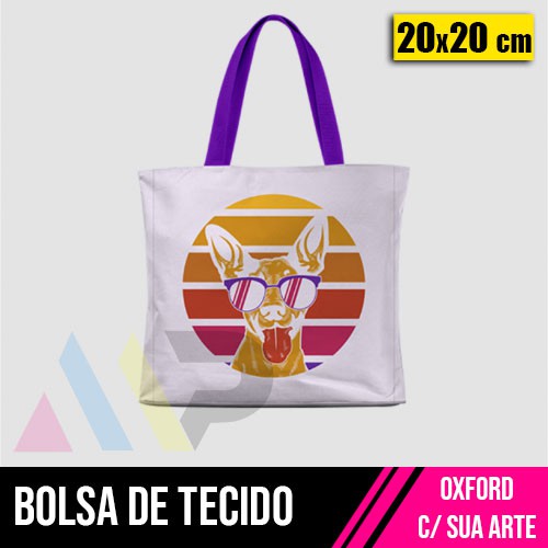 Sacola de tecido 20x20cm