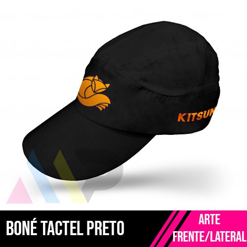 Boné de Tactel Personalizado | Preto