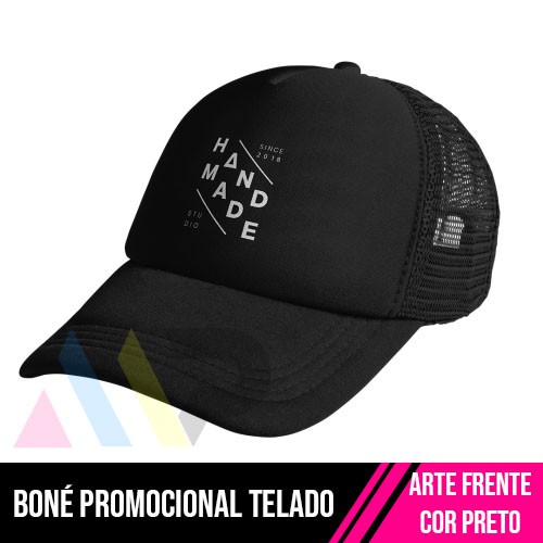 Boné Promocional - Preto Telado