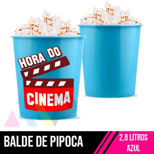 Balde de Pipoca | 2,8L | Azul