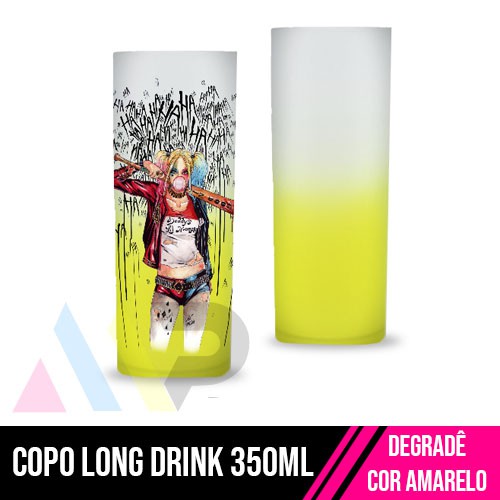 Copo Long Drink | 350ml | Amarelo Degradê