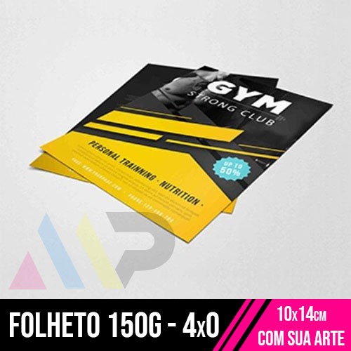 Panfleto 150g | 10x15cm | 4/0