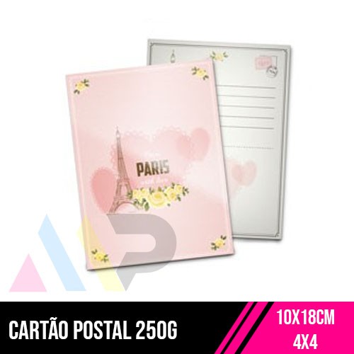 Postal 250g | 10x18cm | 4/4 | UV 1/0
