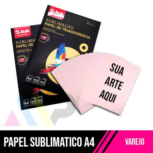 Papel Sublimático  Varejo - fundo Rosa