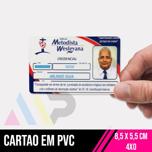 Carteirinha Cartão PVC Frente
