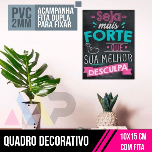Quadro - Placa Decorativa | 10x15cm