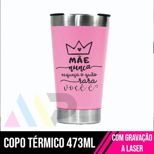 Copo Térmico Rosa