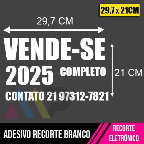 Adesivo Vinil Branco corte eletrônico A4