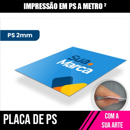 Placa de PS Impresso direto na Chapa M²