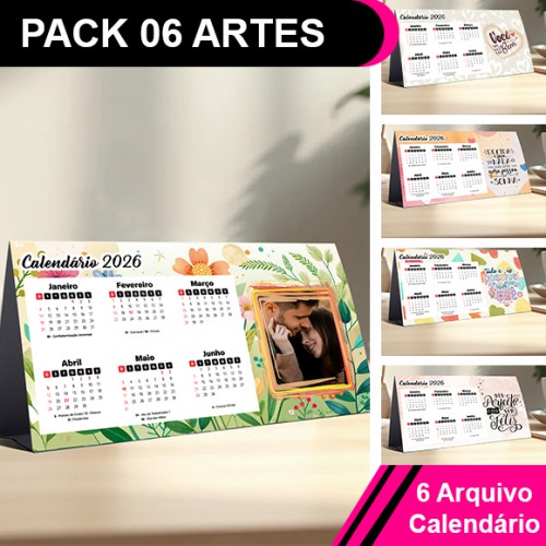 Kit com 6 Artes Digitais