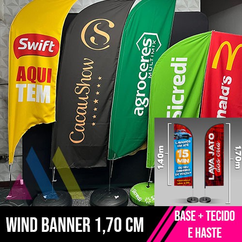 Wind Banner | Modelo Faca | 170x47cm