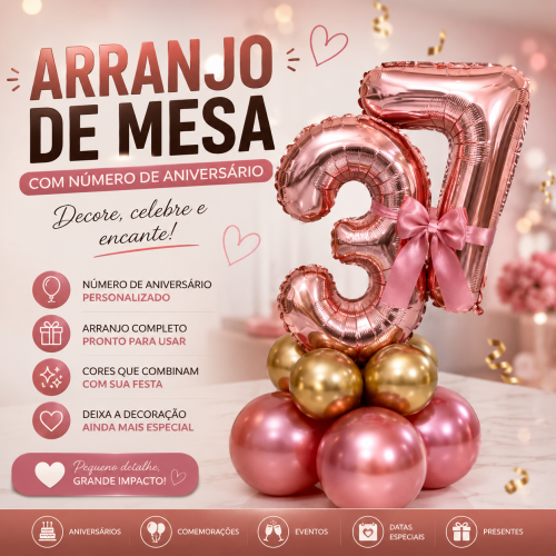 Arranjo de Mesa com idade