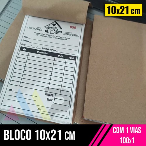 10 Bloco 10x21 | 1 Vias | 100x1
