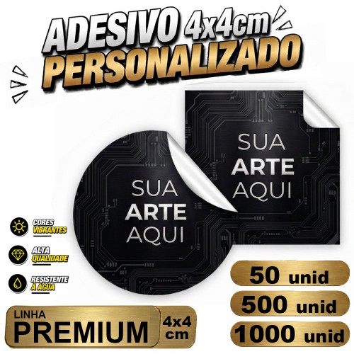 Adesivo Vinil 4x4cm - Premium