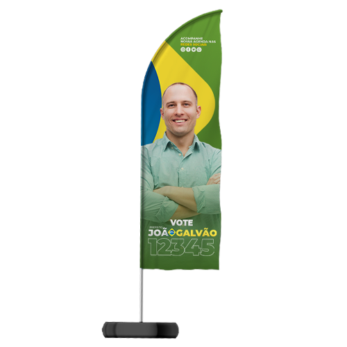 Wind Banner Faca | 47x170cm (Eleitoral)