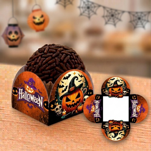24 Forminha de Docinho Personalizado - Halloween