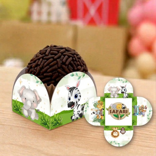 24 Forminha de Docinho Personalizado - Safari2