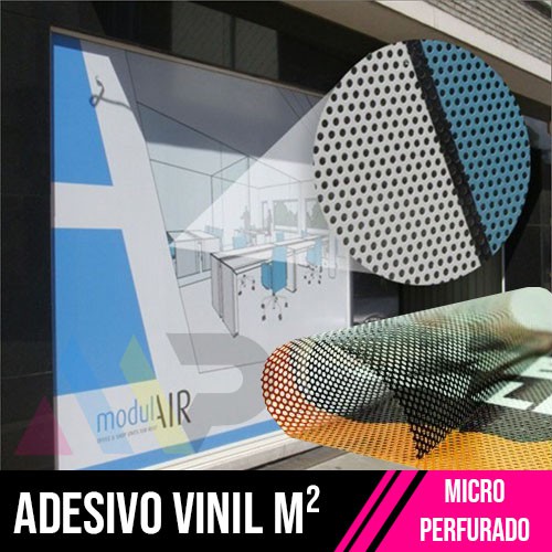 Adesivo Microperfurado M²