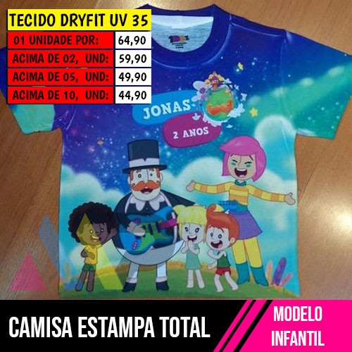 Camisa Estampa Total - Infantil